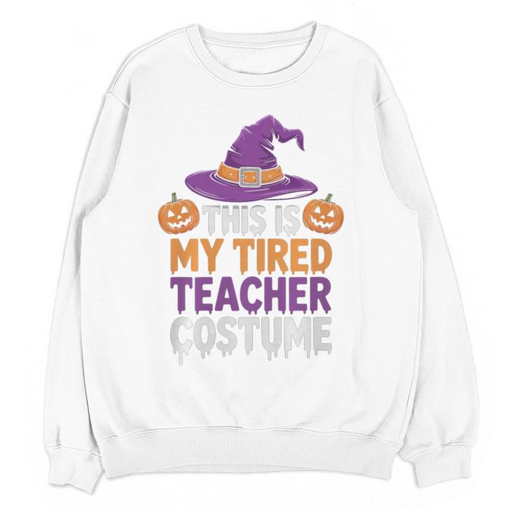 This Is My Tired Teacher Costume Halloween Premium Tri-Blend Women Crewneck Sweatshirt, novelty gifts, funny gifts This Is My Tired Teacher Costume Halloween Premium Tri-Blend Women Crewneck Sweatshirt, novelty gifts, funny gifts