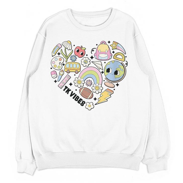 TK Vibes Back To School TK Kid Girl TK Team TK Teacher Women Women Crewneck Sweatshirt, novelty gifts, funny gifts TK Vibes Back To School TK Kid Girl TK Team TK Teacher Women Women Crewneck Sweatshirt, novelty gifts, funny gifts