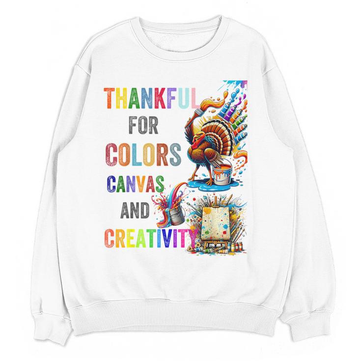 Turkey Thanksgiving Art Teacher Costume Tee For Artists Women Crewneck Sweatshirt, novelty gifts, funny gifts Turkey Thanksgiving Art Teacher Costume Tee For Artists Women Crewneck Sweatshirt, novelty gifts, funny gifts