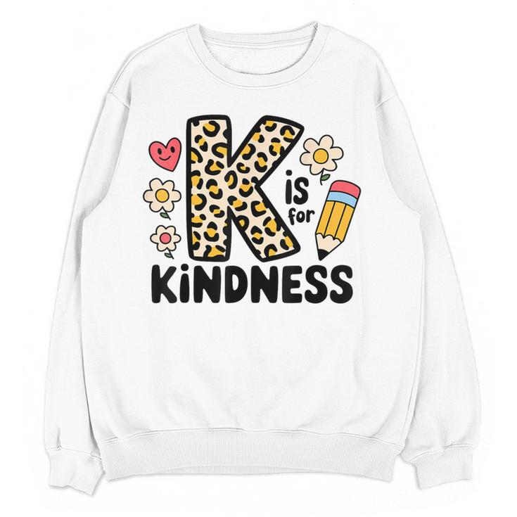 Unity Day Design Kindness Orange Teacher Kids Be Kind Women Crewneck Sweatshirt, novelty gifts, funny gifts