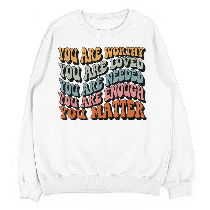 Unity Day Tee Orange Women Teacher You Matter Orange Be Kind Women Crewneck Sweatshirt, novelty gifts, funny gifts