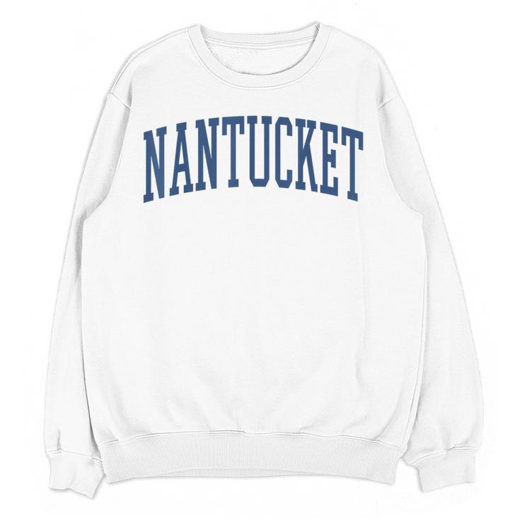 Varsity Grey Nantucket Women Crewneck Sweatshirt, novelty gifts, funny gifts