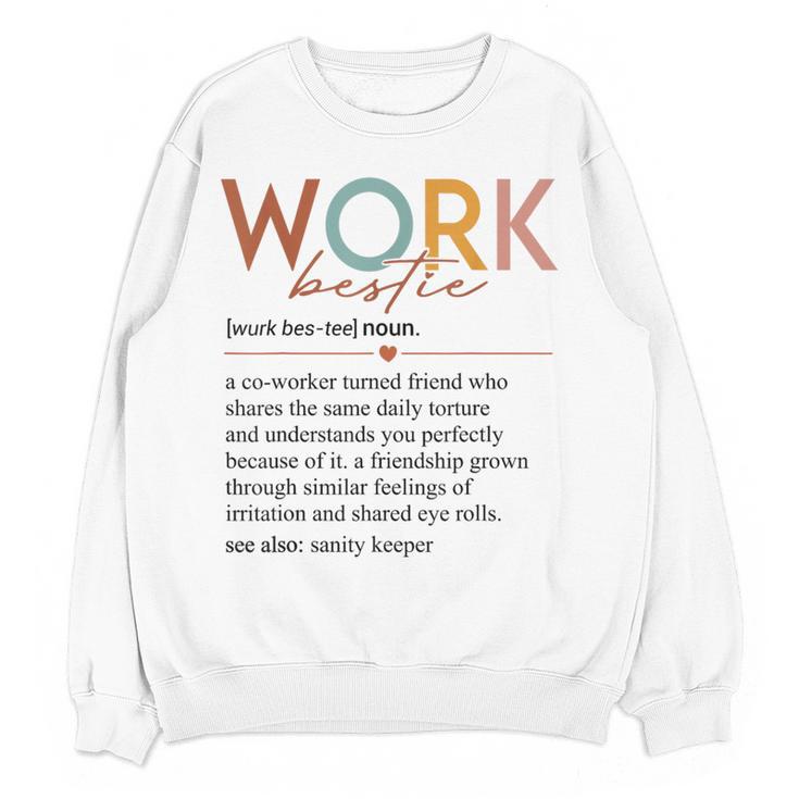 Vintage Work Bestie Definition Teachers Nurses Boss Women Women Crewneck Sweatshirt, novelty gifts, funny gifts Vintage Work Bestie Definition Teachers Nurses Boss Women Women Crewneck Sweatshirt, novelty gifts, funny gifts