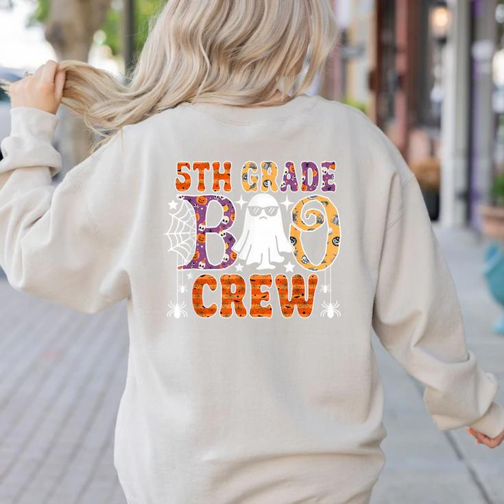 5th Grade Boo Crew Halloween Teachers Students Women's Sweatshirt Back Print