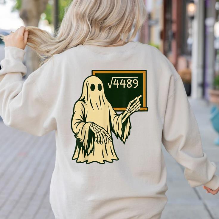 67 Meme Square Root 4489 Slang Math Teacher Skeleton Women's Sweatshirt Back Print