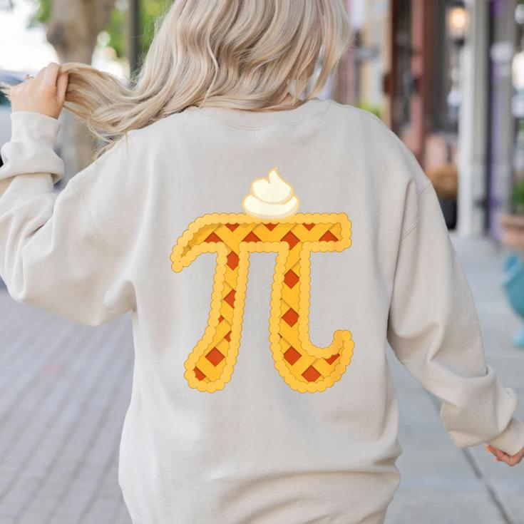 Apple Pi Pie Pun Math Teacher Pi Day 2020 Women's Sweatshirt Back Print