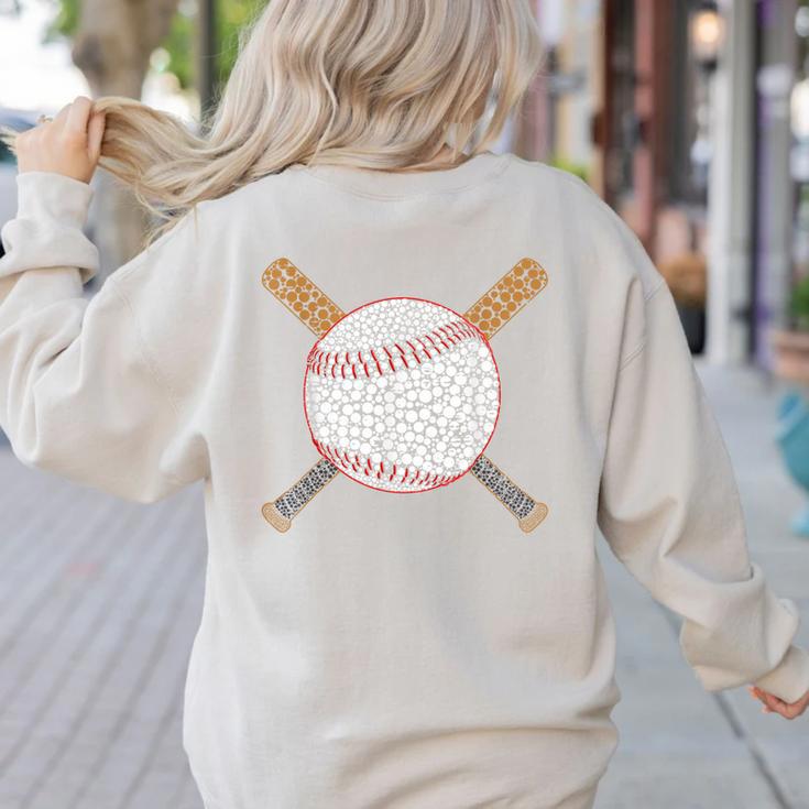 Baseball Happy Dot Day Shirts For Kids Men Women Teacher Women's Sweatshirt Back Print