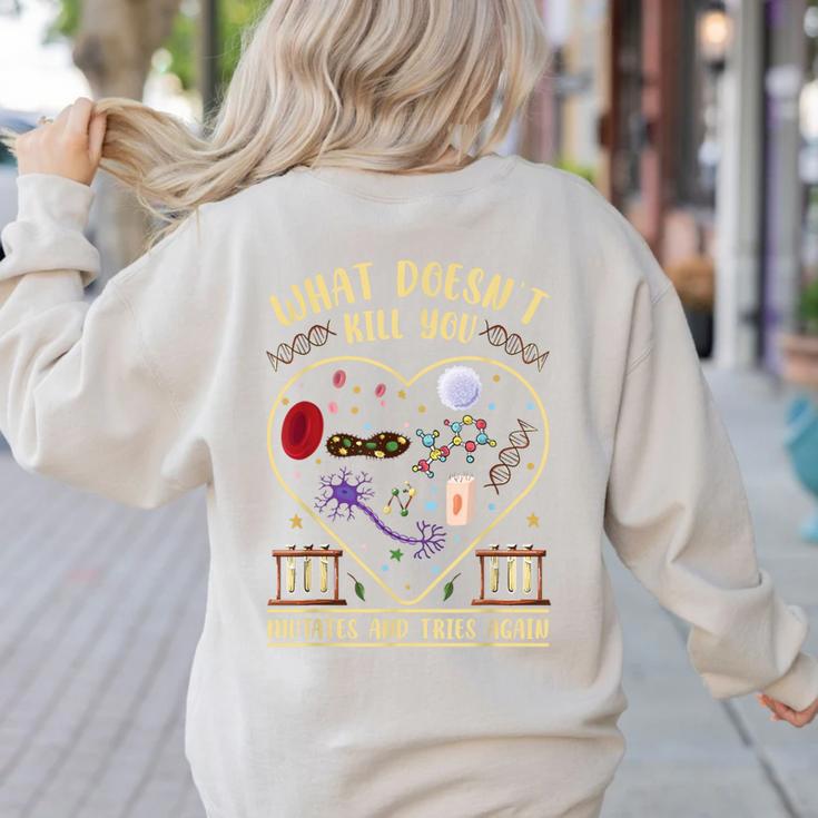 Biology Teacher Women's Sweatshirt Back Print