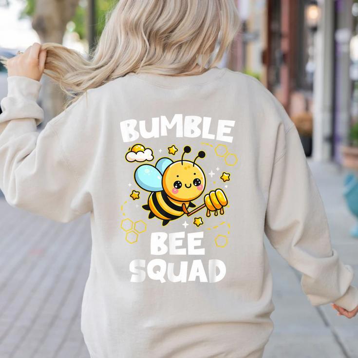 Bumble Bee Squad Honey Bumblebee Teacher Team Group Women's Sweatshirt Back Print