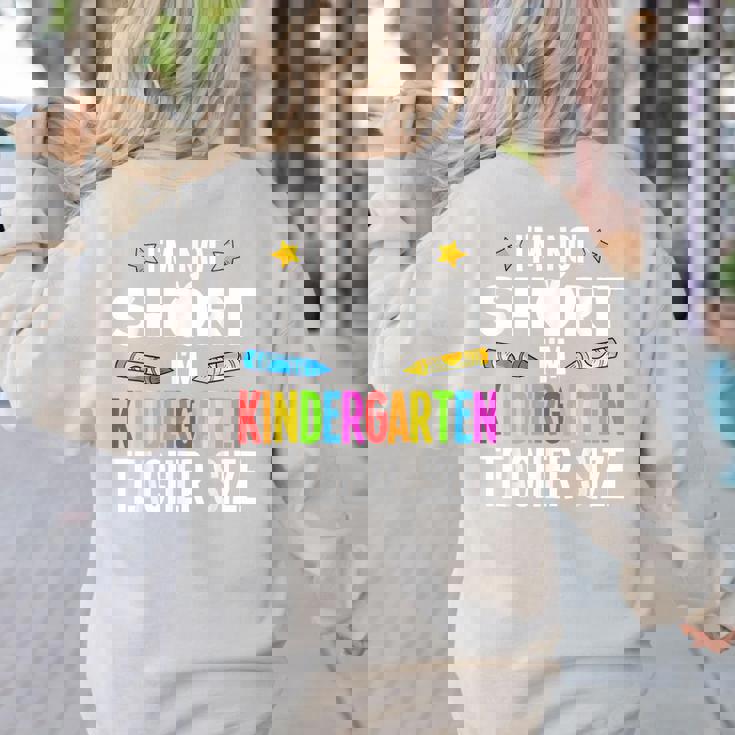 Cool Kindergarten Teacher Art For Men Women Preschool Kinder Women&#x27;s Sweatshirt Back Print