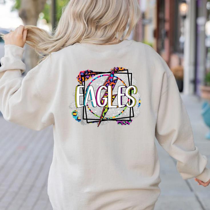 Eagles Teacher School Sports Fan Team Spirit Women's Sweatshirt Back Print