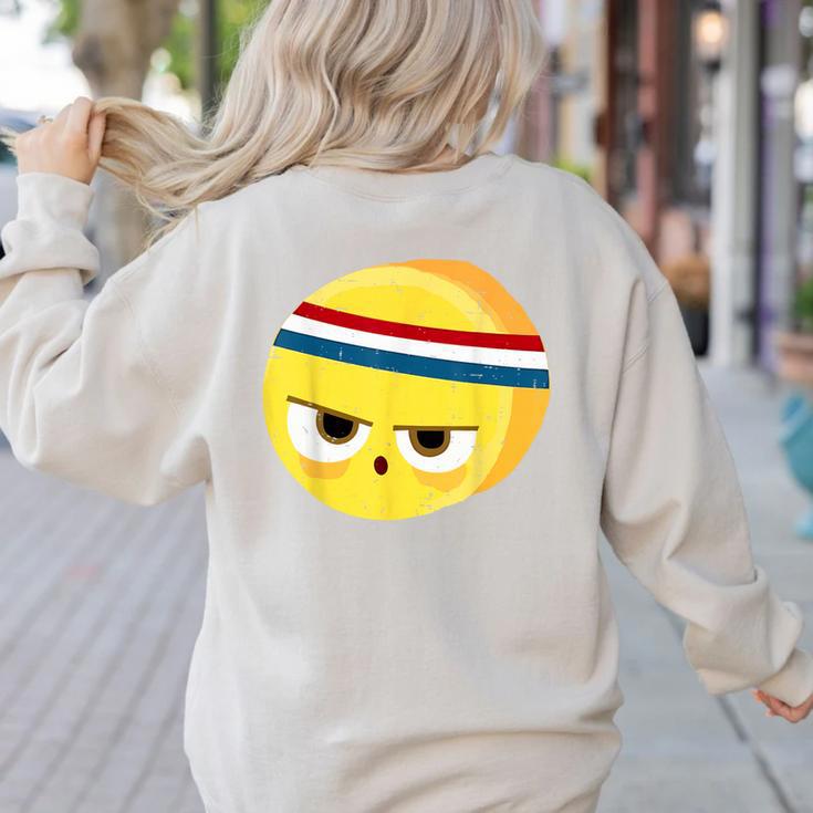 The Eggcellent Athlete Good Egg Teacher Halloween Food Group Women's Sweatshirt Back Print