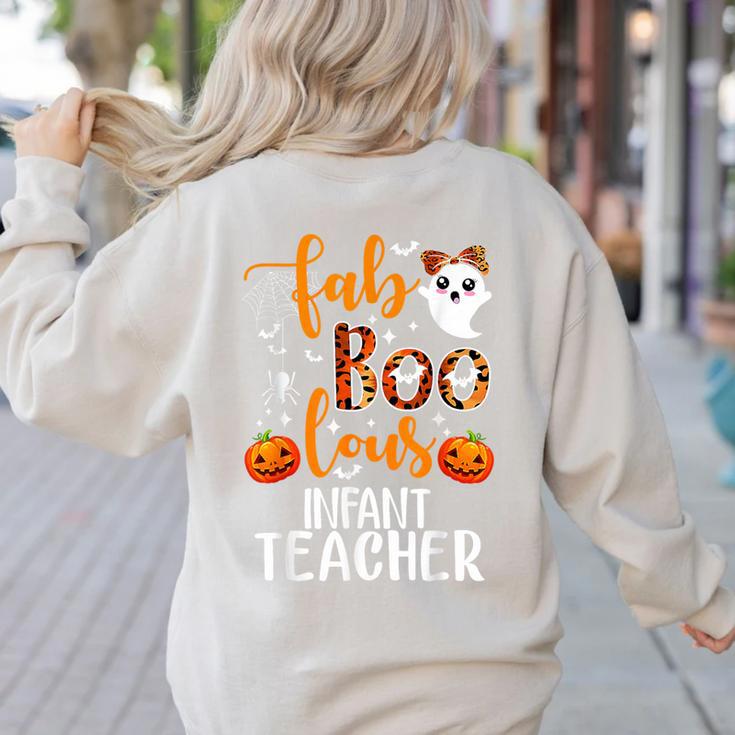 Faboolous INFANT Teacher Halloween Women's Sweatshirt Back Print