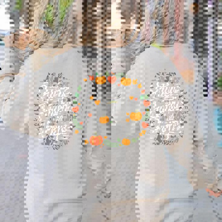 Fall Special Education Teacher Pumpkin Autumn Halloween Women&#x27;s Sweatshirt Back Print