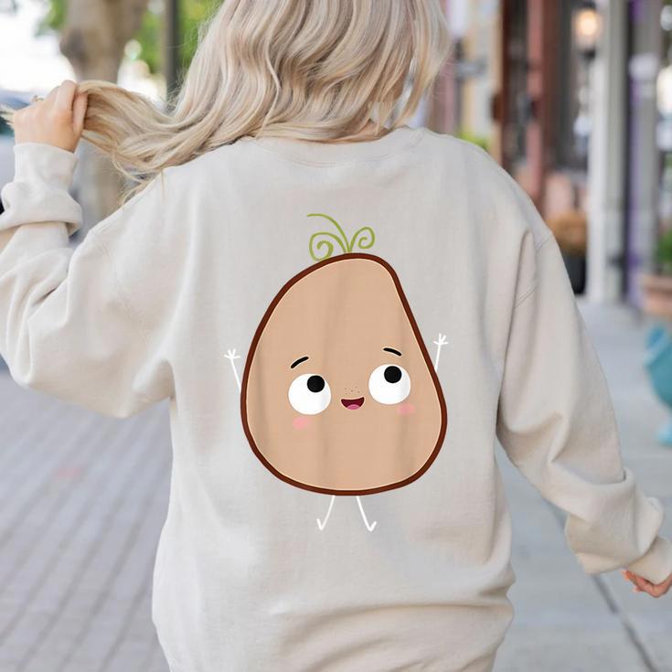 Good Egg Teacher Halloween Costume The Couch Potato Women's Sweatshirt Back Print