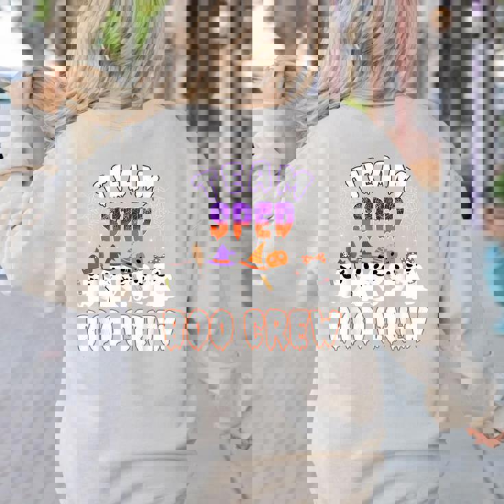 Halloween Costume Team SPED Teacher Special Education Women&#x27;s Sweatshirt Back Print