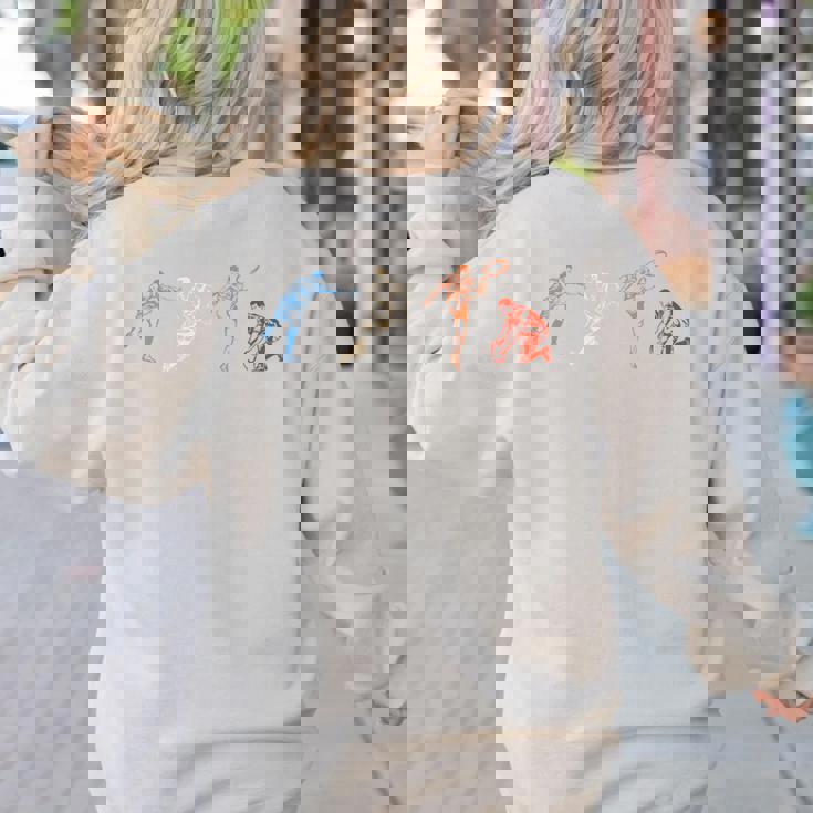 Halloween Teacher Shirts Fall Pumpkin Fall Book Shirt Women&#x27;s Sweatshirt Back Print