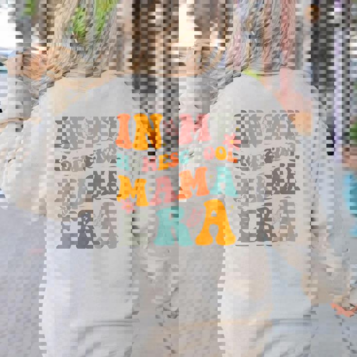 In My Homeschool Mama Era Mom Teacher Women&#x27;s Sweatshirt Back Print