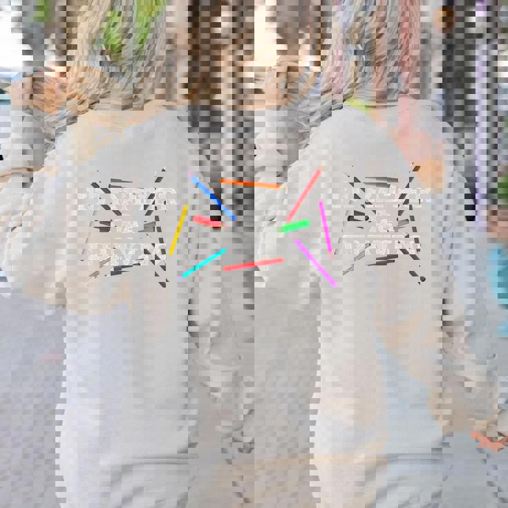 I&#x27;d Rather Be Drawing Artist Art Teacher Sketching Lover For Men Women Girls Kids Women&#x27;s Sweatshirt Back Print