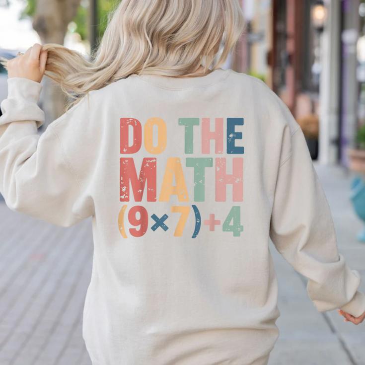Do The Math 67 Meme Six Seven Teacher Women's Sweatshirt Back Print