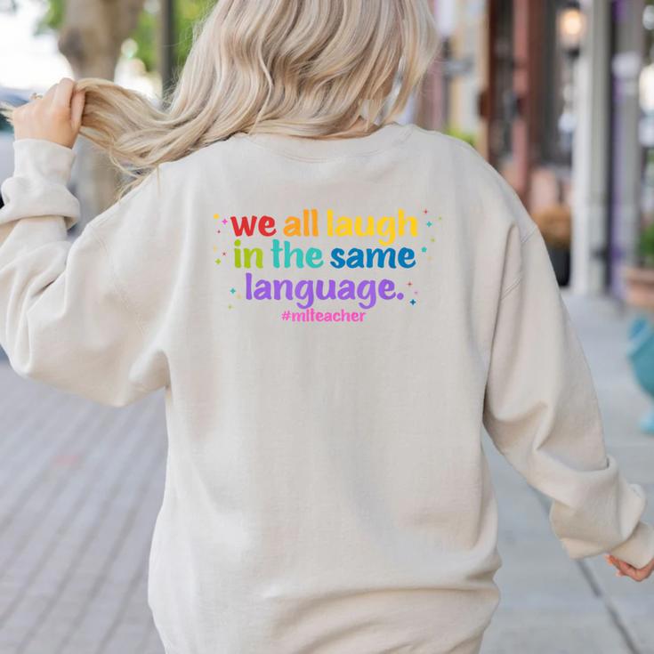 ML Teacher Women's Sweatshirt Back Print