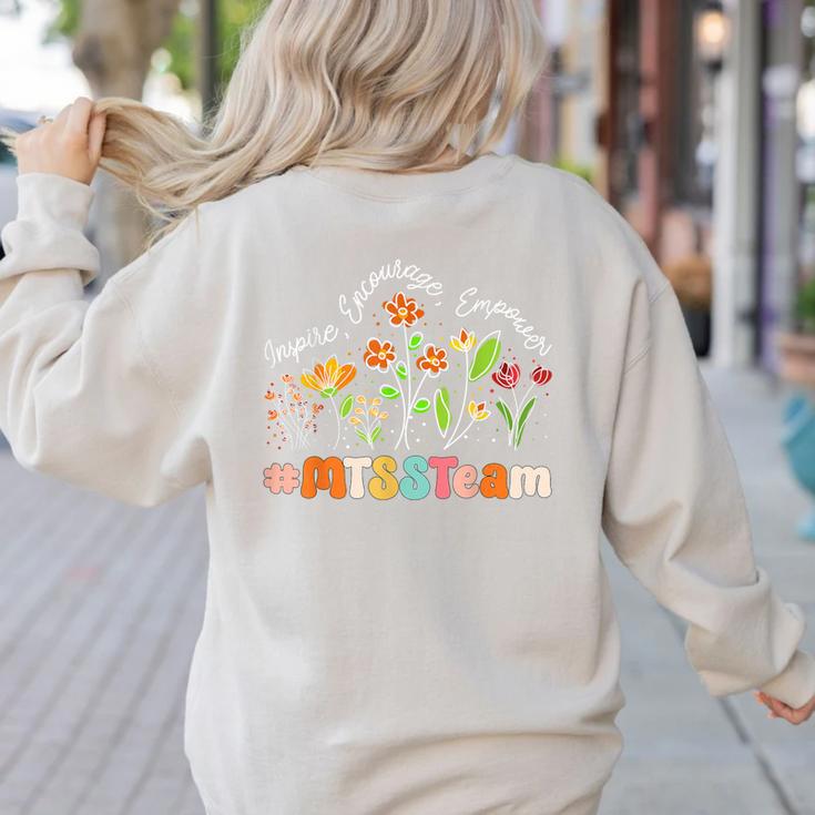 MTSS Team Appreciation Week Teacher Back To School Women's Sweatshirt Back Print