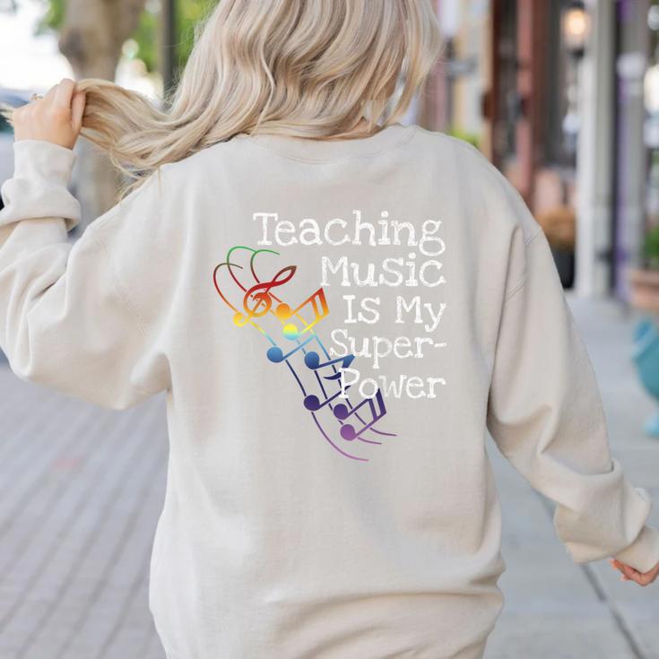 Music Teacher Women's Sweatshirt Back Print