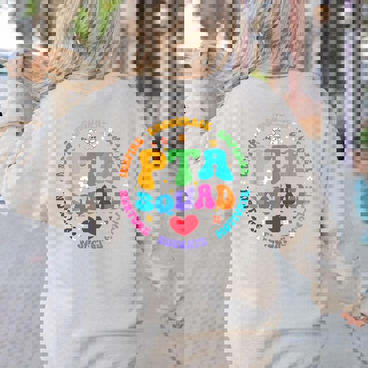 Parents Teacher Association Team Supporter PTA Squad For Men Women Girls Kids Women&#x27;s Sweatshirt Back Print