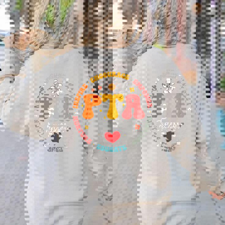 Parents Teacher Association Team Supporter PTA Treasurer For Men Women Girls Kids Women&#x27;s Sweatshirt Back Print