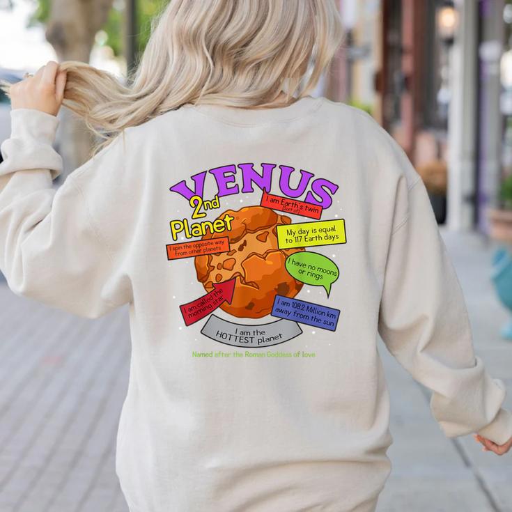 Perfect Planets Teachers Shirts Venus For Solar System Women's Sweatshirt Back Print