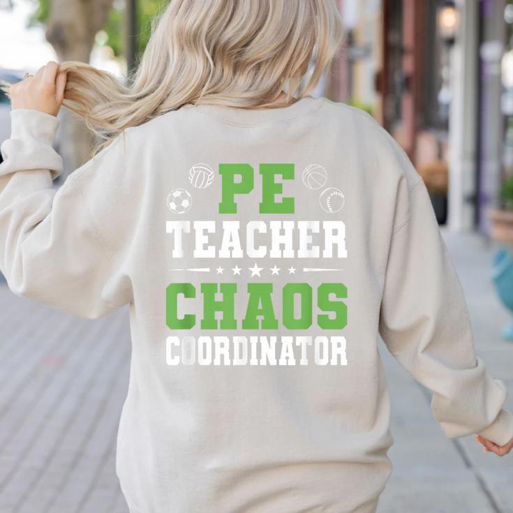 Physical Education PE Teacher School Women's Sweatshirt Back Print