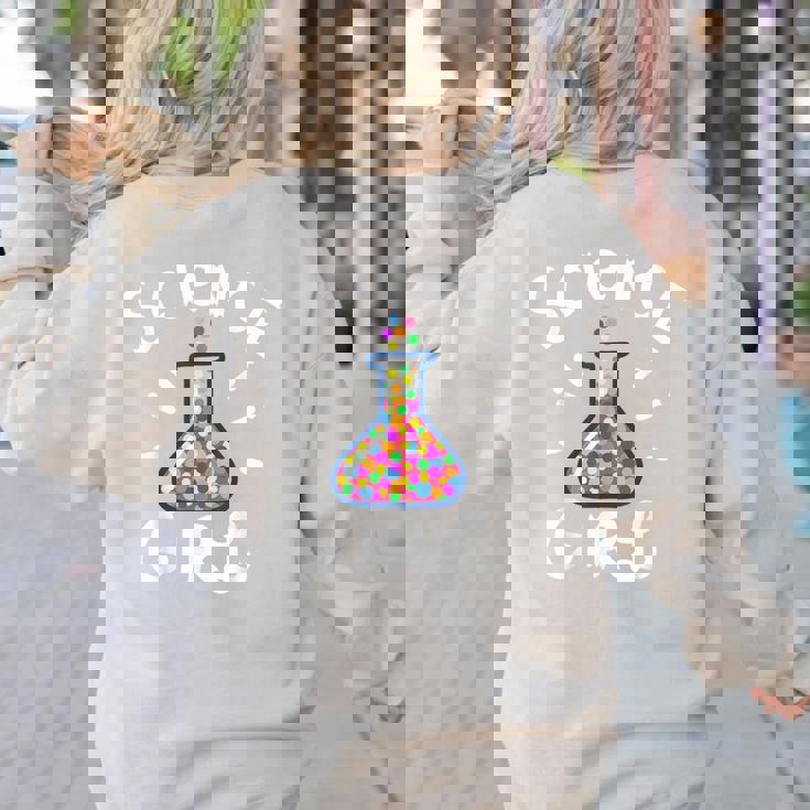 Science Girl Chemistry Biology Student Teacher Women&#x27;s Sweatshirt Back Print