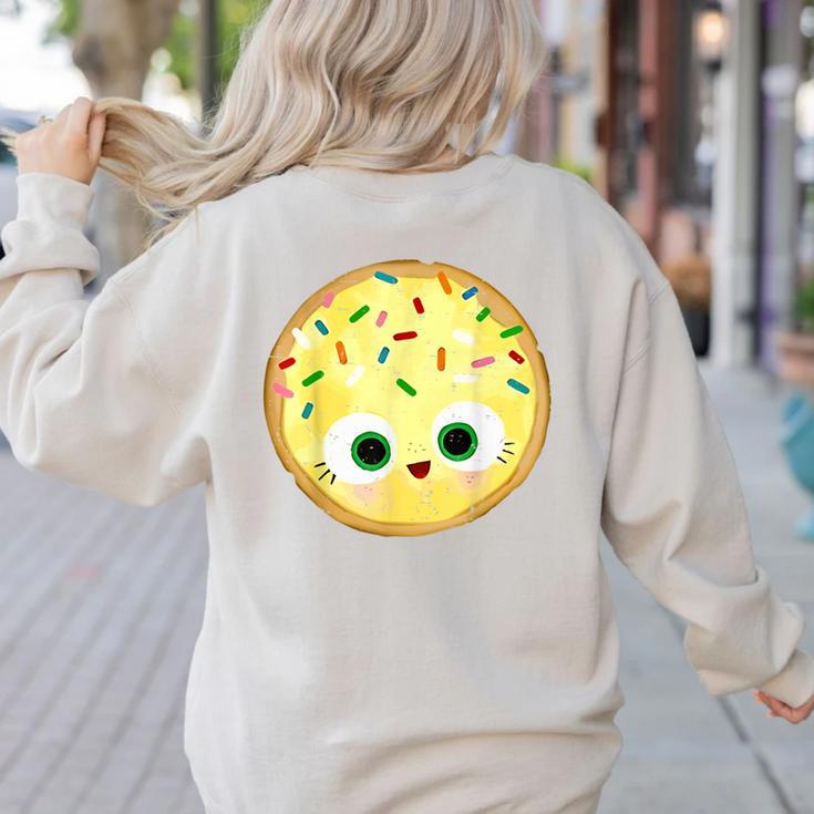 The Smart Cookie Good Egg Teacher Halloween Costume Food Women's Sweatshirt Back Print