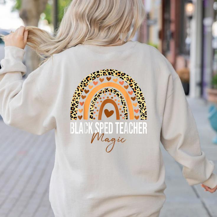 SPED Teacher Teacher Educator Magic Africa Proud Women's Sweatshirt Back Print
