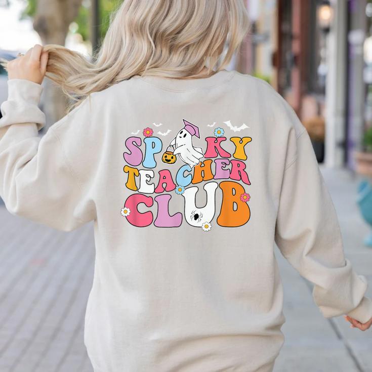 Spooky Teacher Club Halloween Women's Sweatshirt Back Print