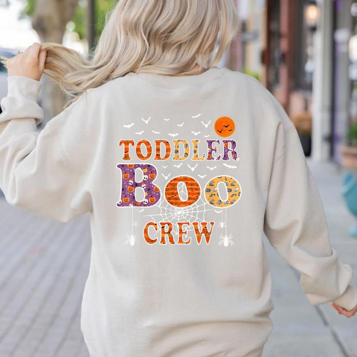 Toddler Boo Crew Halloween Daycare Teacher Kids Women's Sweatshirt Back Print