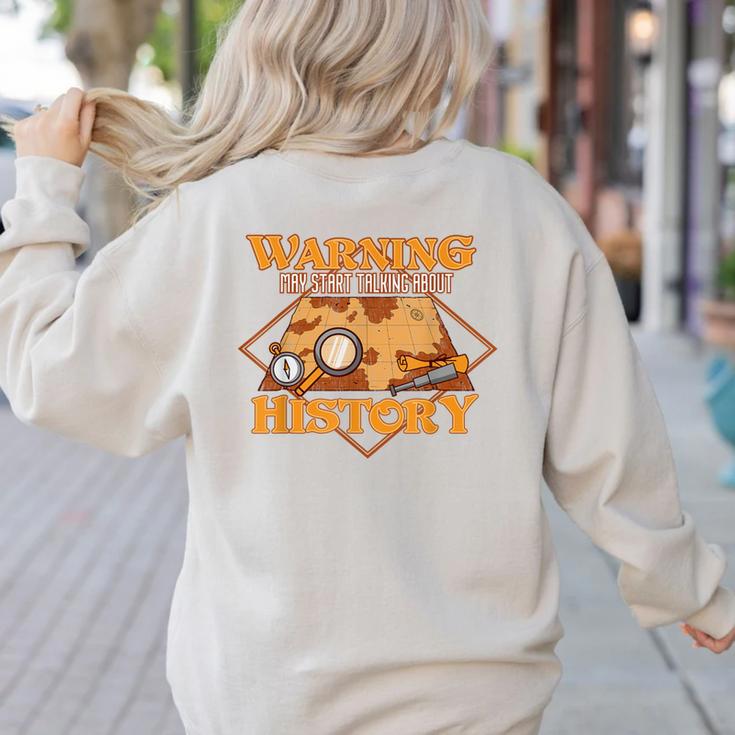 Historian History Teacher Student Men Women Kids Women's Sweatshirt Back Print