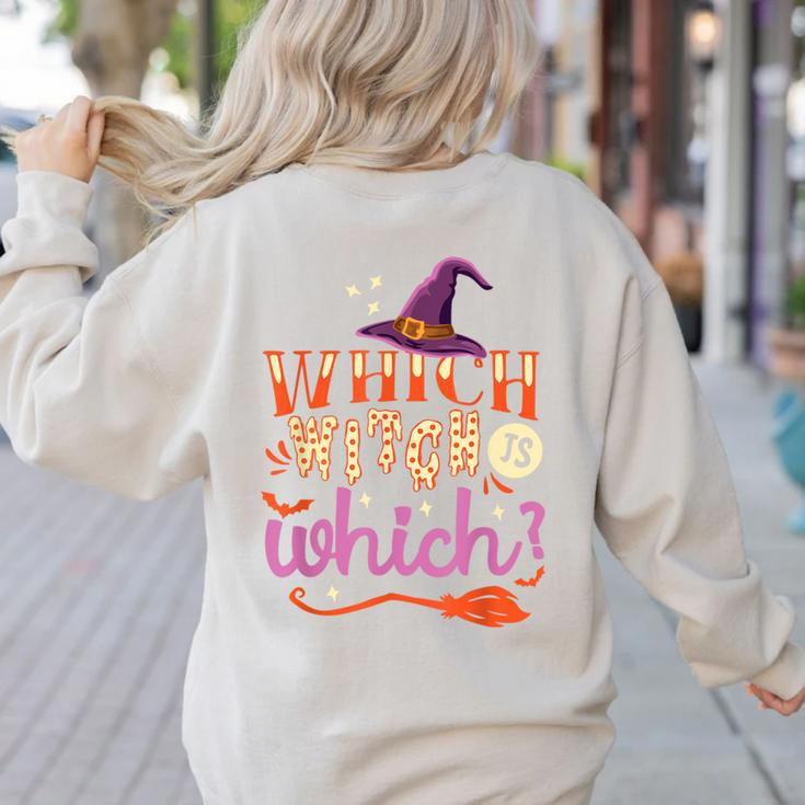Which Witch Is Which Halloween English Teacher Women's Sweatshirt Back Print