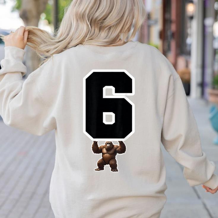 6 7 Matching Teachers Halloween Costume Gorilla Women's Sweatshirt Back Print 6 7 Matching Teachers Halloween Costume Gorilla Women's Sweatshirt Back Print