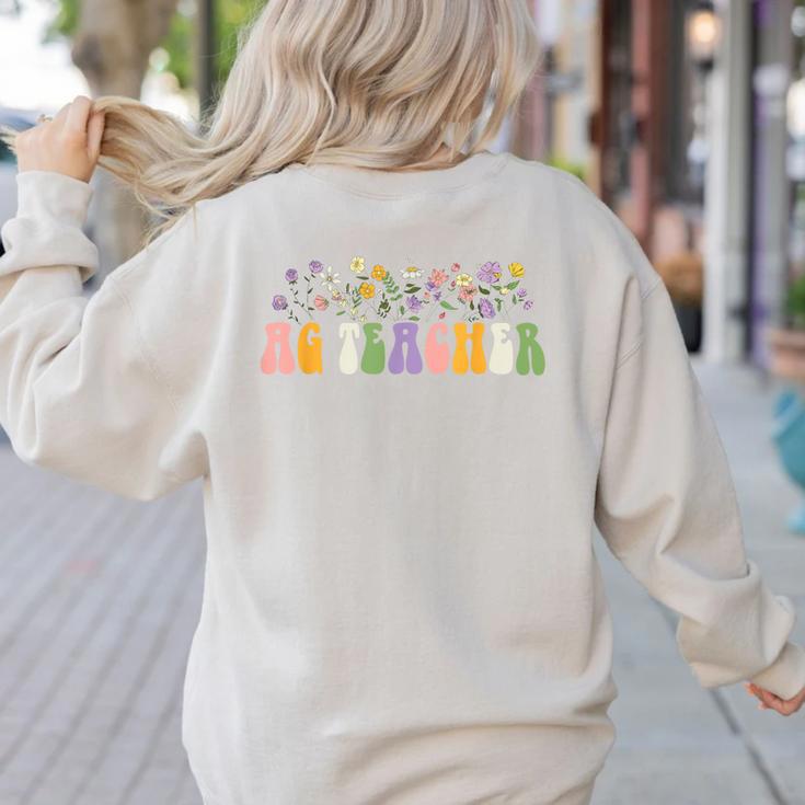 AG Teacher Future Farmer Agriculture Teacher Men Women Women's Sweatshirt Back Print AG Teacher Future Farmer Agriculture Teacher Men Women Women's Sweatshirt Back Print