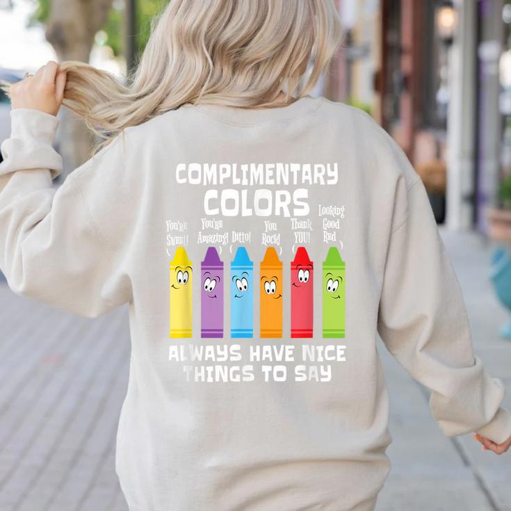 Artist Art Teacher School Artist Joke Women's Sweatshirt Back Print Artist Art Teacher School Artist Joke Women's Sweatshirt Back Print