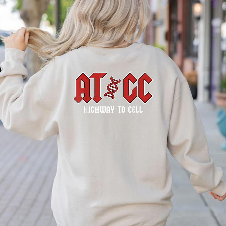 ATGC Teacher Student Biology Women's Sweatshirt Back Print ATGC Teacher Student Biology Women's Sweatshirt Back Print