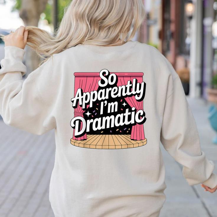 Best Theatre Art For Men Women Musical Drama Teacher Theater Women's Sweatshirt Back Print