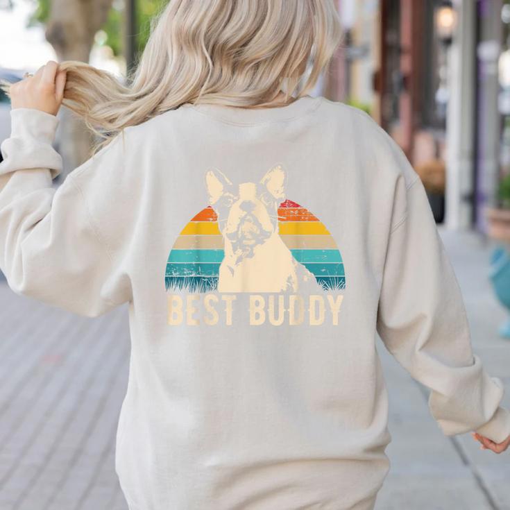Boston Terrier Boston-Bulldog Women's Sweatshirt Back Print