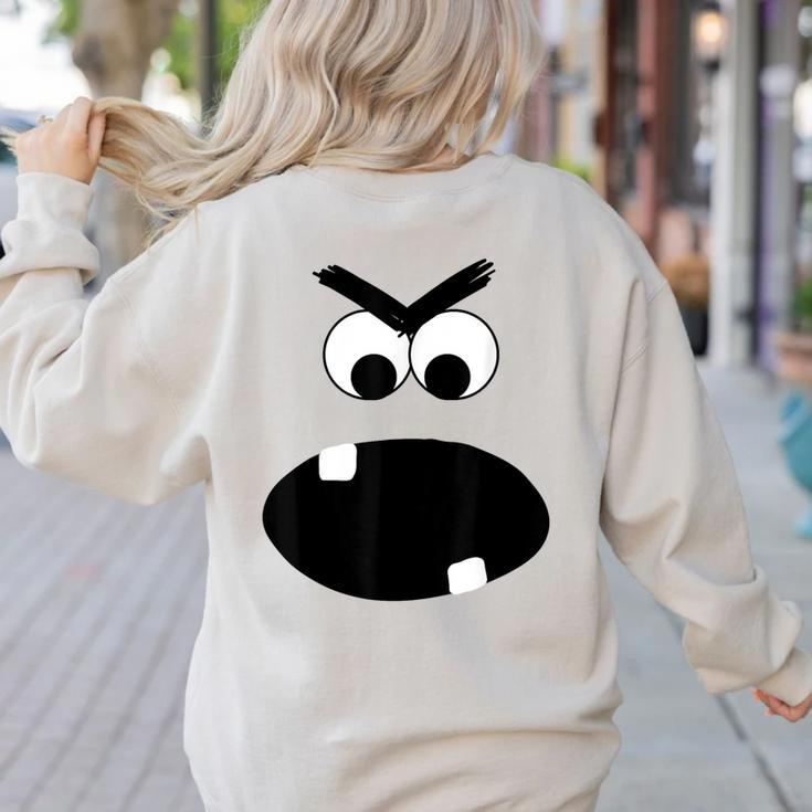 Carrot Teacher Matching Halloween Costume Women's Sweatshirt Back Print Carrot Teacher Matching Halloween Costume Women's Sweatshirt Back Print