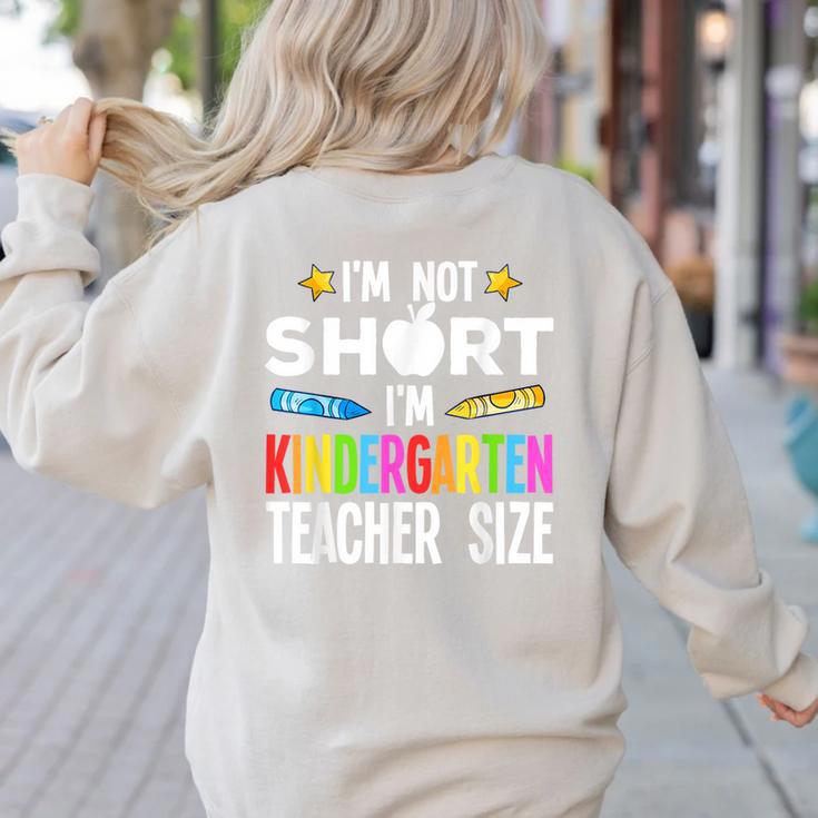 Cool Kindergarten Teacher Art For Men Women Preschool Kinder Women's Sweatshirt Back Print