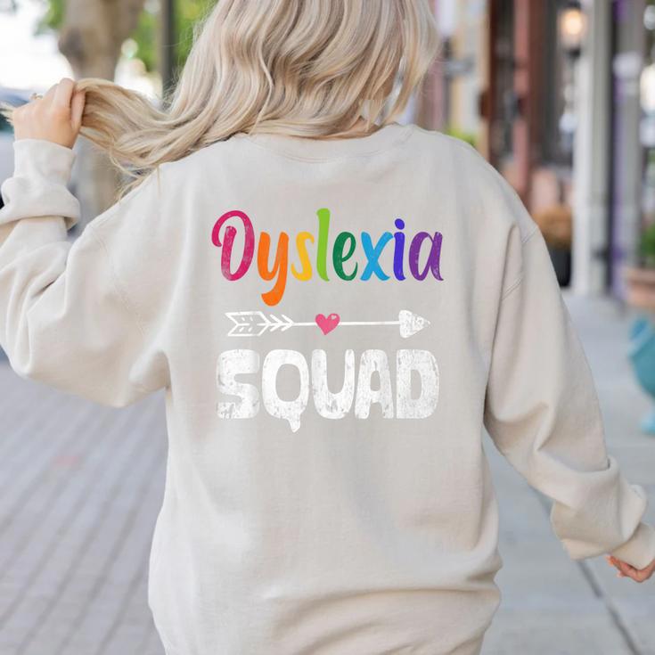 Dyslexia Awareness Month Dyslexia Teacher Therapist Women's Sweatshirt Back Print Dyslexia Awareness Month Dyslexia Teacher Therapist Women's Sweatshirt Back Print