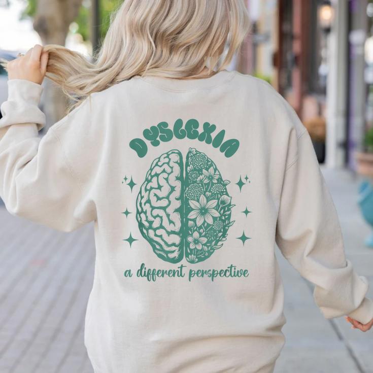 Dyslexia A Different Perspective Dyslexia Specialist Teacher Women's Sweatshirt Back Print Dyslexia A Different Perspective Dyslexia Specialist Teacher Women's Sweatshirt Back Print