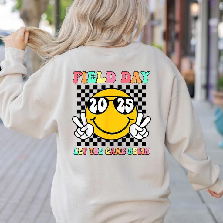 Field Day 2025 Let The Games Begin Yellow Team Teachers Kids Women's Sweatshirt Back Print Field Day 2025 Let The Games Begin Yellow Team Teachers Kids Women's Sweatshirt Back Print