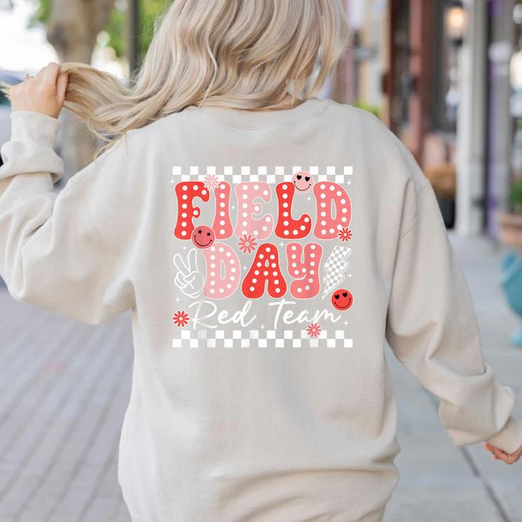 Field Day Red Team Outdoor Field Day Games For Kids Teacher Women's Sweatshirt Back Print
